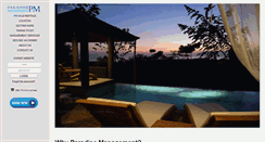 Desktop Screenshot of paradisemanagementcr.com