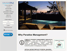 Tablet Screenshot of paradisemanagementcr.com